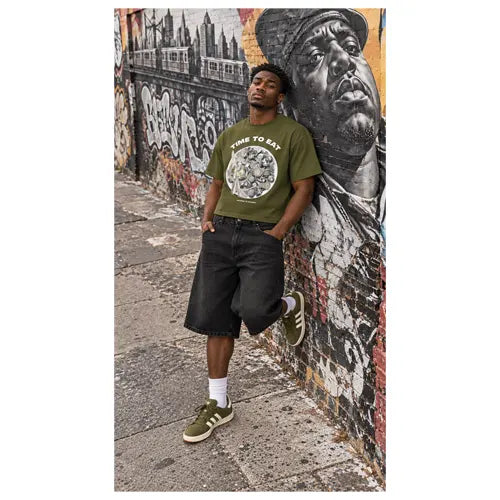 TIME TO EAT Mens Crop Tee