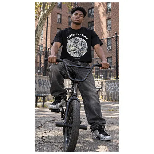 TIME TO EAT Mens Crop Tee