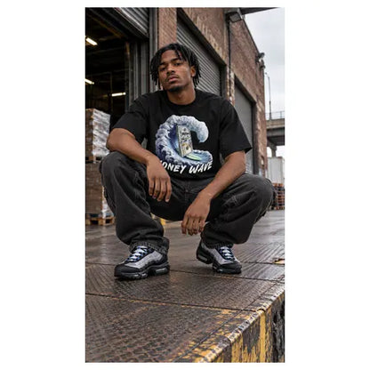 MONEY WAVE Mens Crop Tee