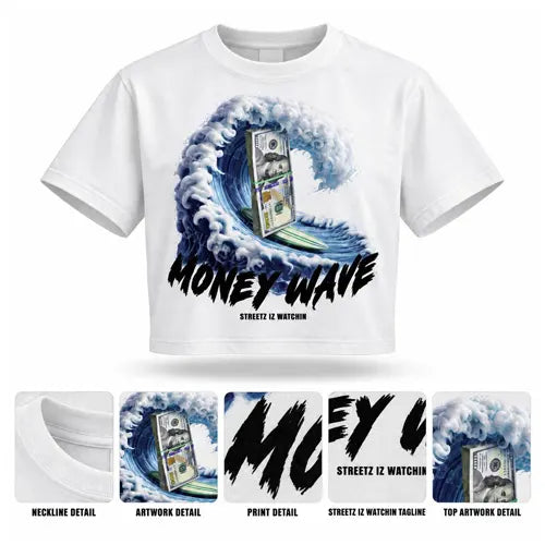 MONEY WAVE Mens Crop Tee