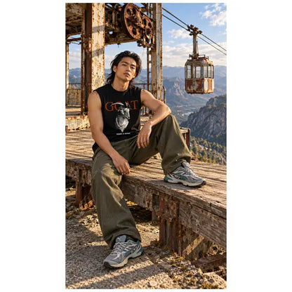 GOAT Mens Sleeveless Tee