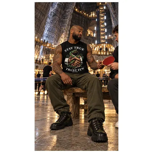 STAY TRUE TRUST FEW Mens Sleeveless Tee
