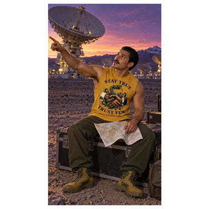 STAY TRUE TRUST FEW Mens Sleeveless Tee