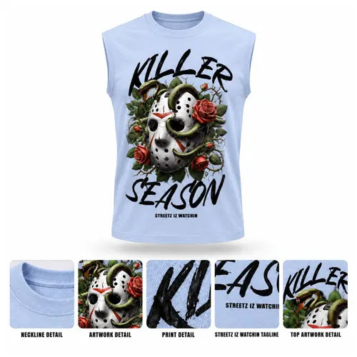 KILLER SEASON Mens Sleeveless Tee