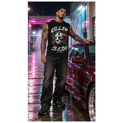 KILLER SEASON Mens Sleeveless Tee