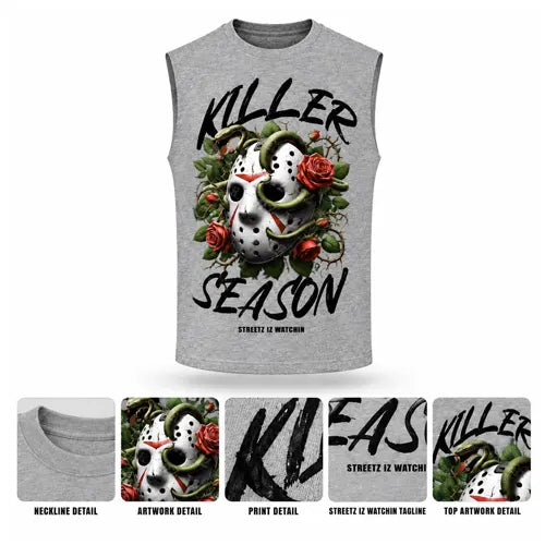 KILLER SEASON Mens Sleeveless Tee
