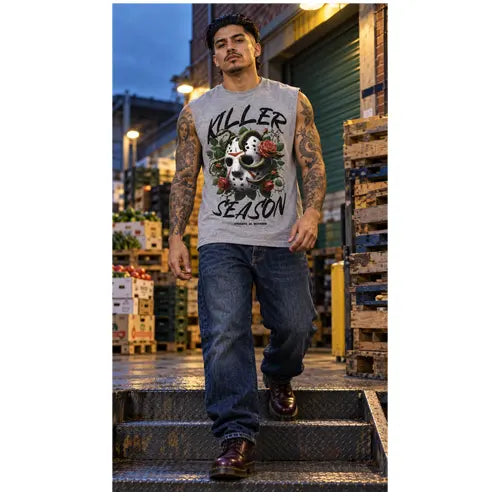 KILLER SEASON Mens Sleeveless Tee