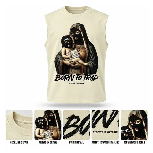 BORN TO TRAP 3 Mens Sleeveless Tee