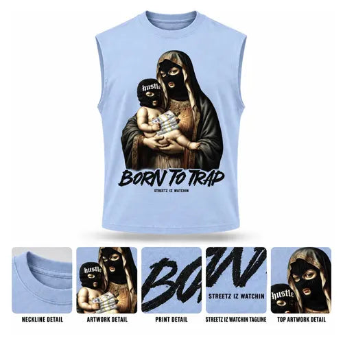 BORN TO TRAP 3 Mens Sleeveless Tee