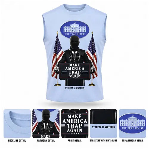 MAKE AMERICA TRAP AGAIN Mens Sleeveless Tee