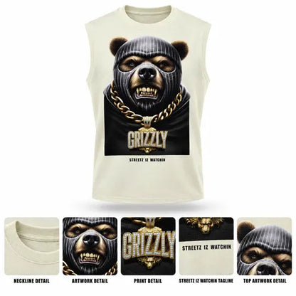 GRIZZLY Mens Sleeveless Tee