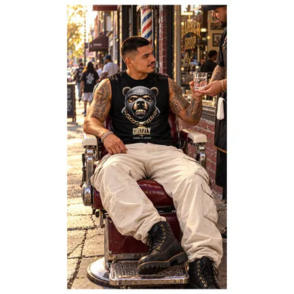 GRIZZLY Mens Sleeveless Tee