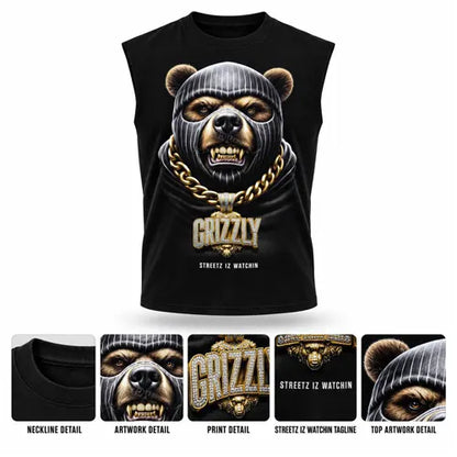 GRIZZLY Mens Sleeveless Tee