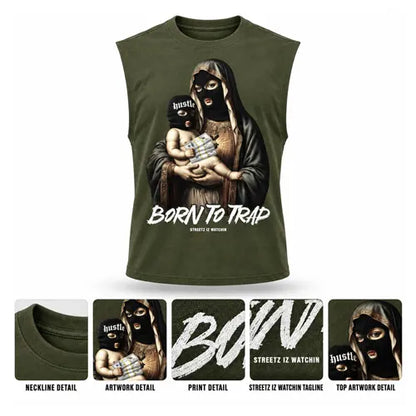 BORN TO TRAP 3 Mens Sleeveless Tee