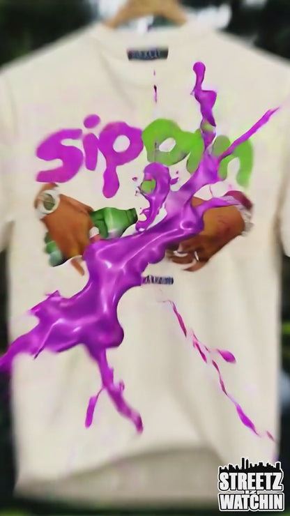 Sippin 2 s/s tee cream
