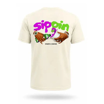 Sippin 2 s/s tee cream