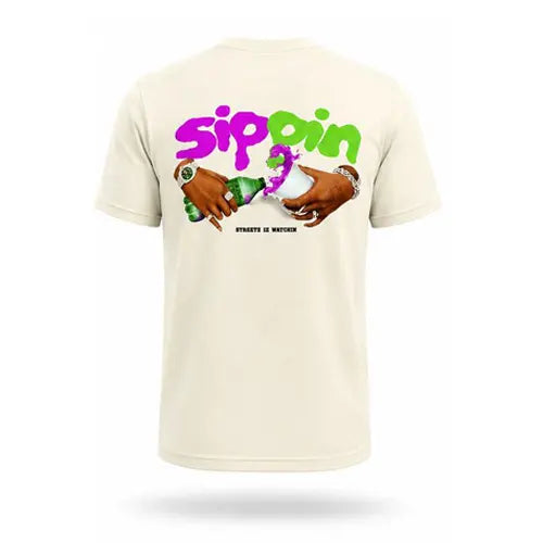 Sippin 2 s/s tee cream